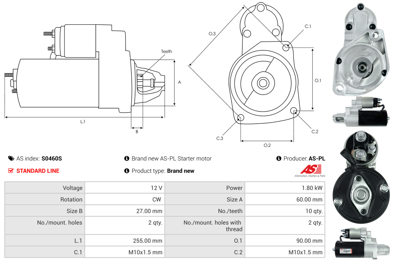 starteris - S0460S AS-PL