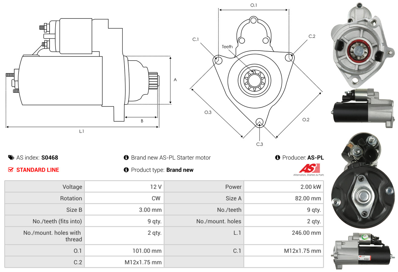 starteris - S0468 AS-PL
