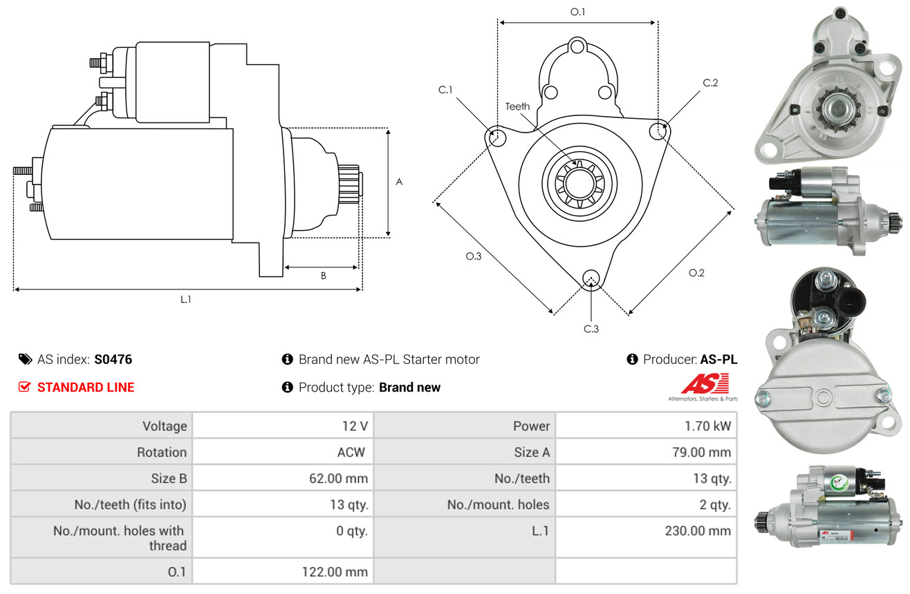 starteris - S0476 AS-PL