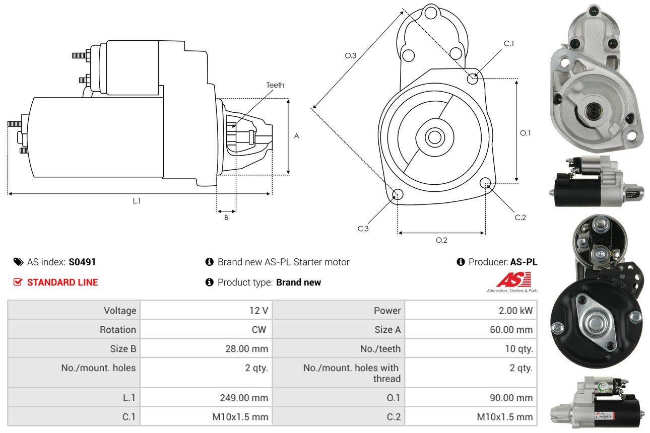 starteris - S0491 AS-PL