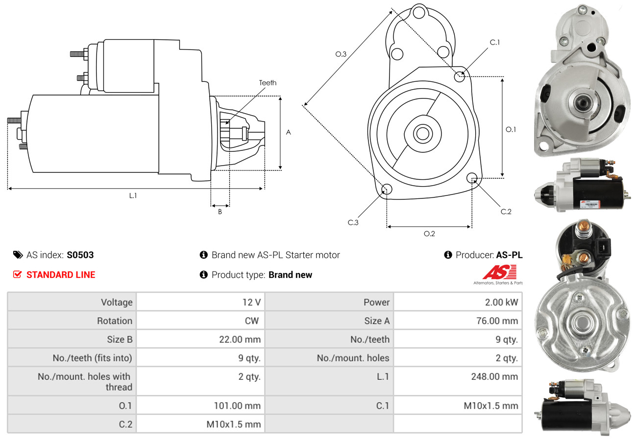 starteris - S0503 AS-PL