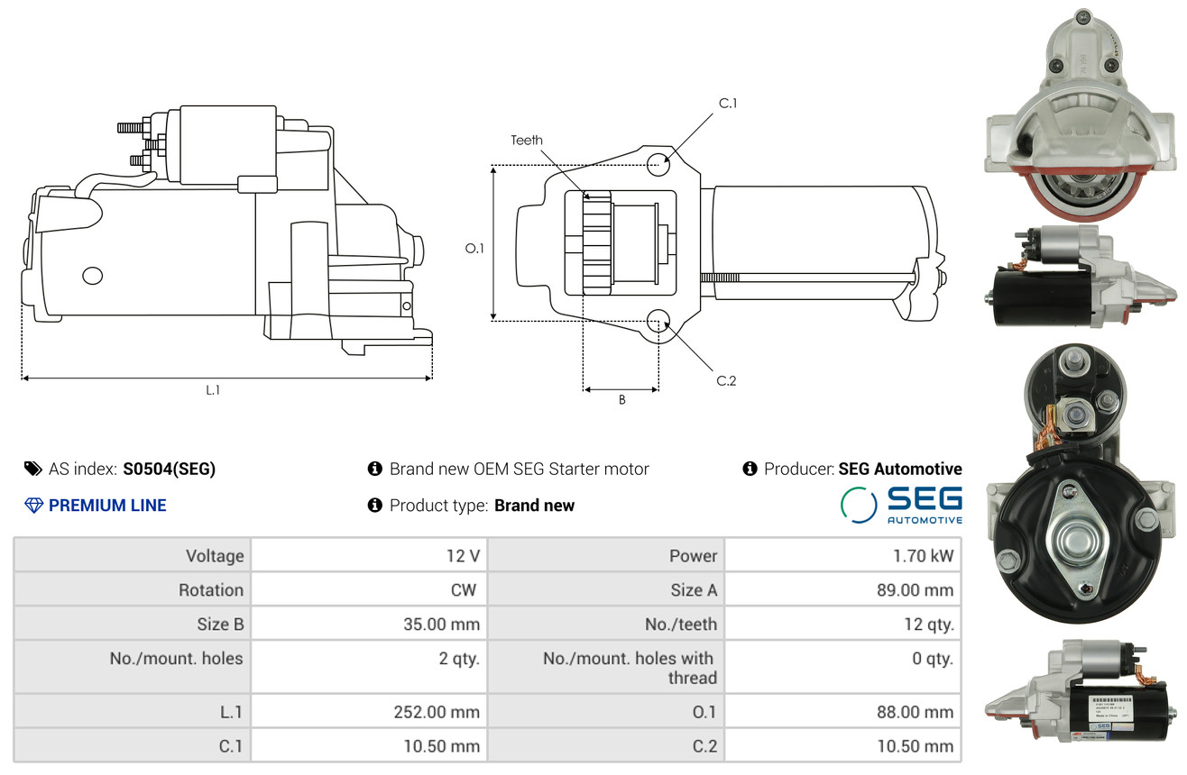 Alternator Regulator - ARE6034 AS-PL