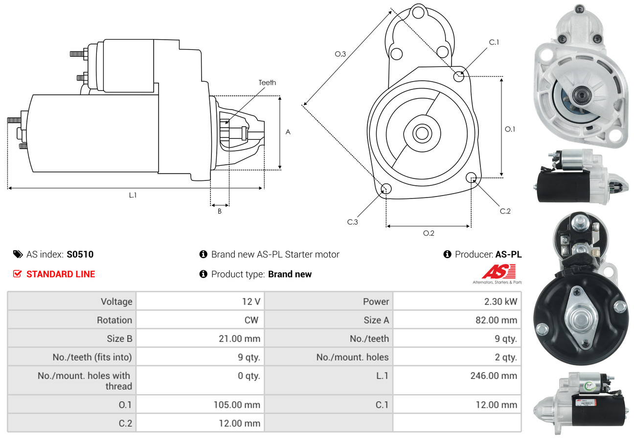 Starter - S0510 AS-PL