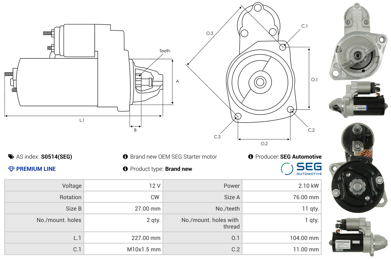 Starter - S0514(SEG) AS-PL