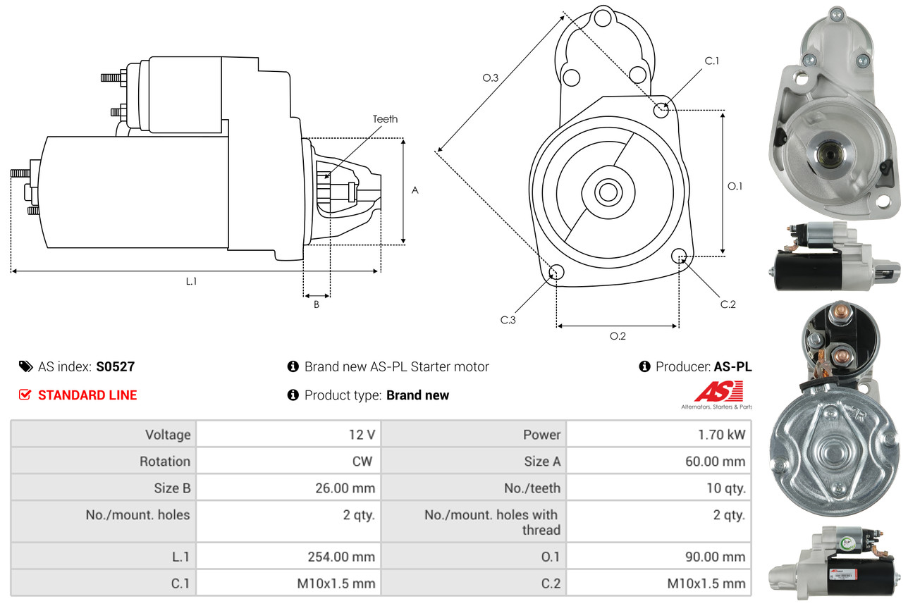 starteris - S0527 AS-PL