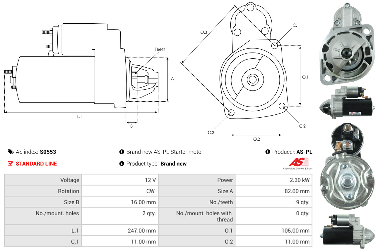 starteris - S0553 AS-PL