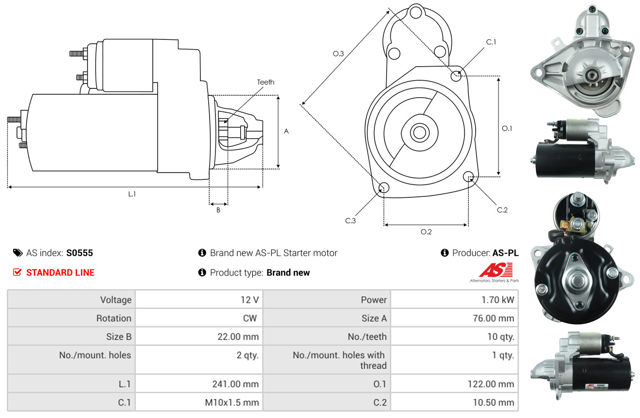 starteris - S0555 AS-PL