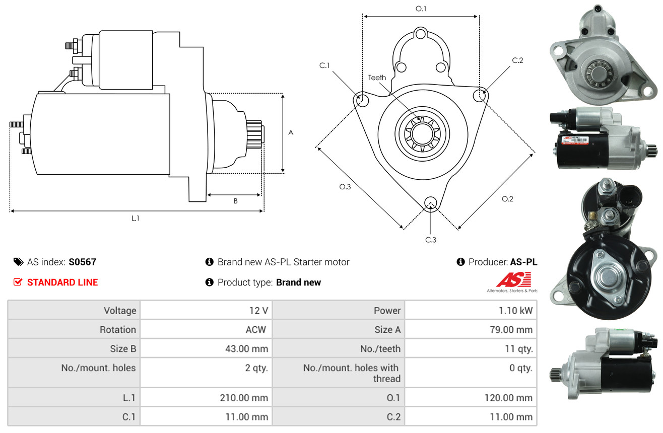 starteris - S0567 AS-PL