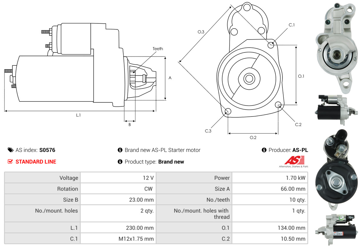 starteris - S0576 AS-PL