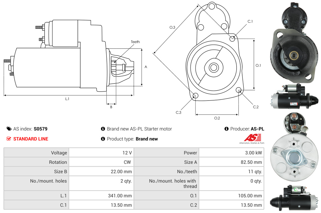 Starter - S0579 AS-PL