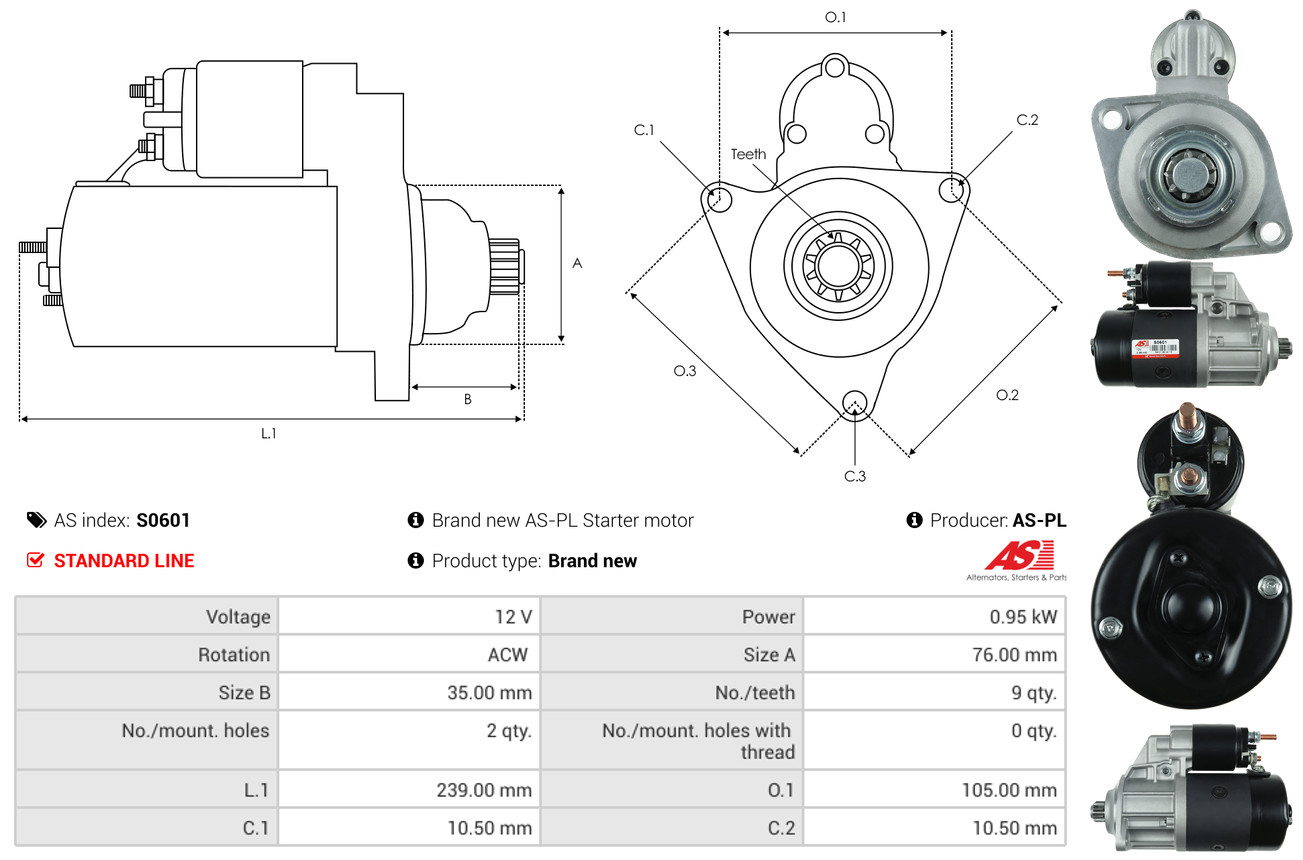 Starter - S0601 AS-PL