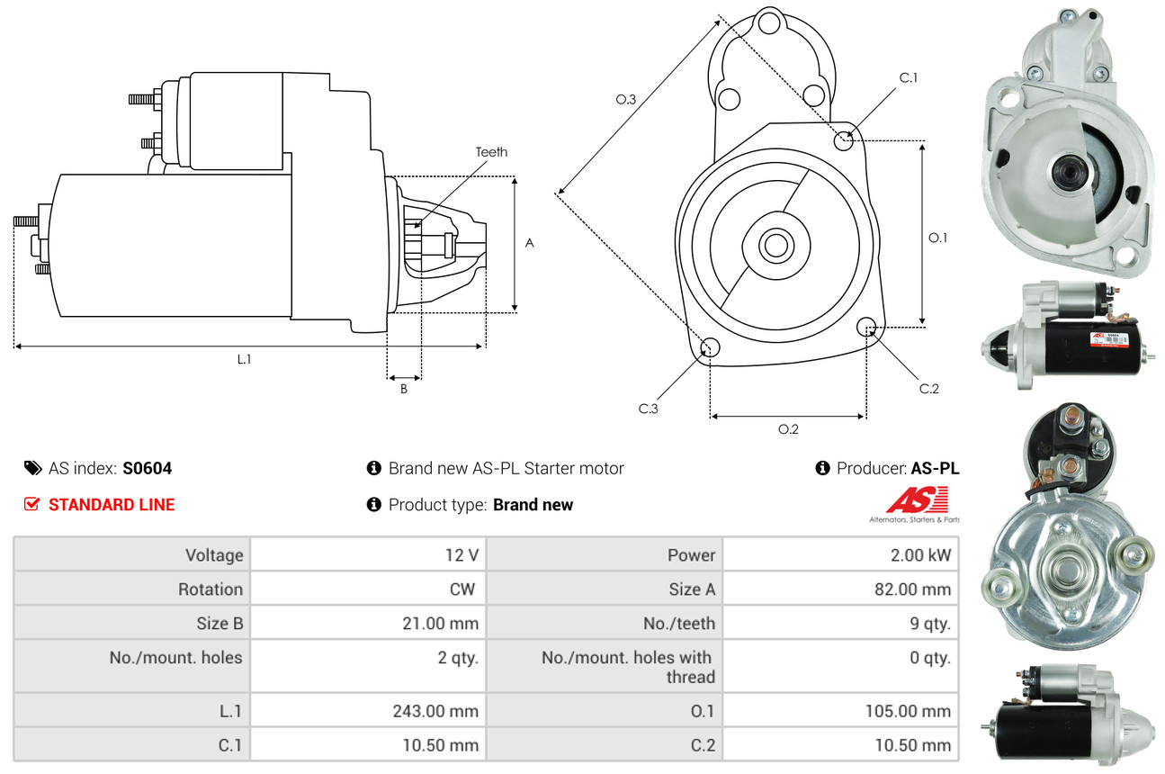 Starter - S0604 AS-PL