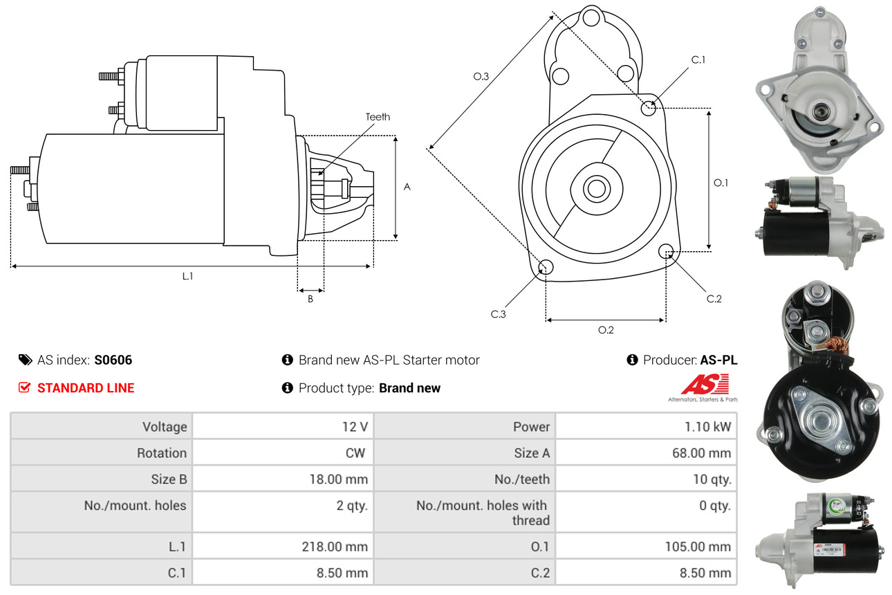 starteris - S0606 AS-PL