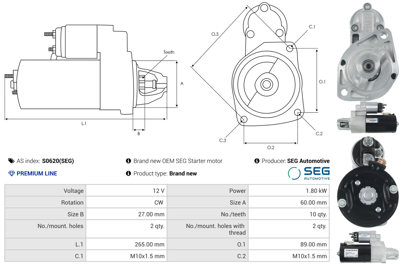 Freewheel Gear, starter - SD0040 AS-PL