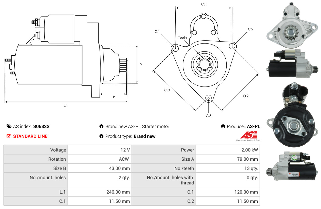 starteris - S0632S AS-PL