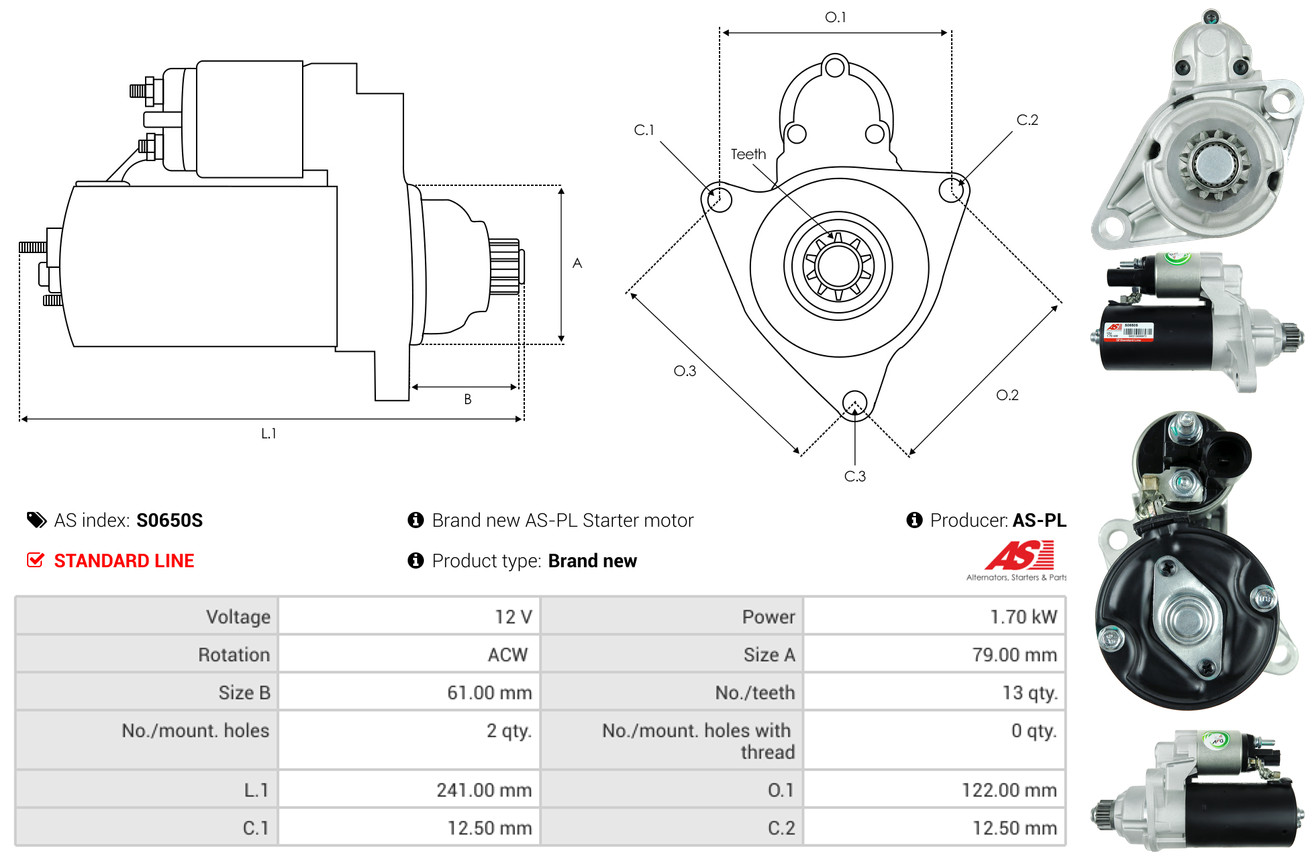 starteris - S0650S AS-PL
