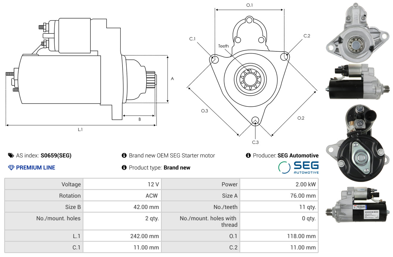 Freewheel Gear, starter - SD0023 AS-PL