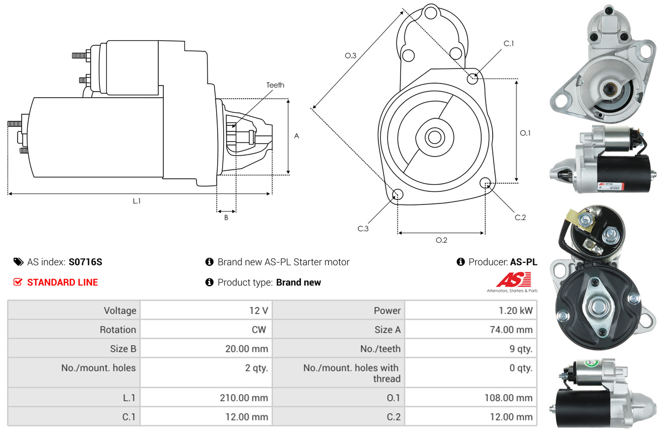 starteris - S0716S AS-PL
