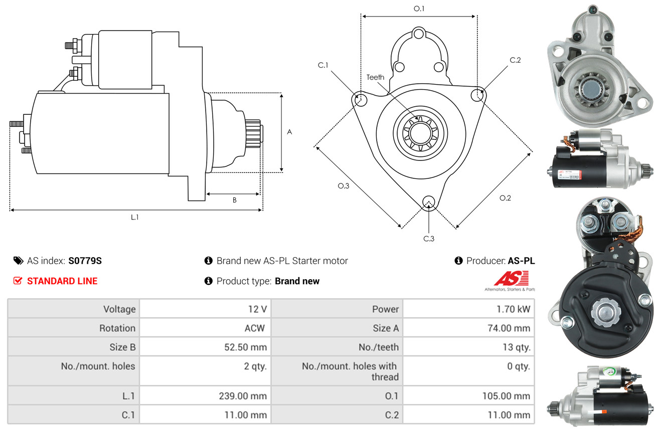 starteris - S0779S AS-PL