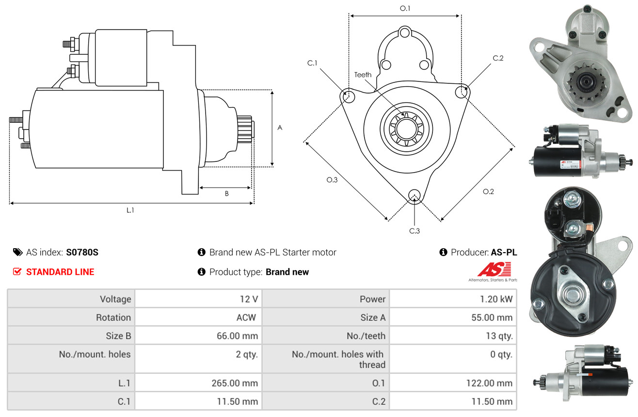 starteris - S0780S AS-PL