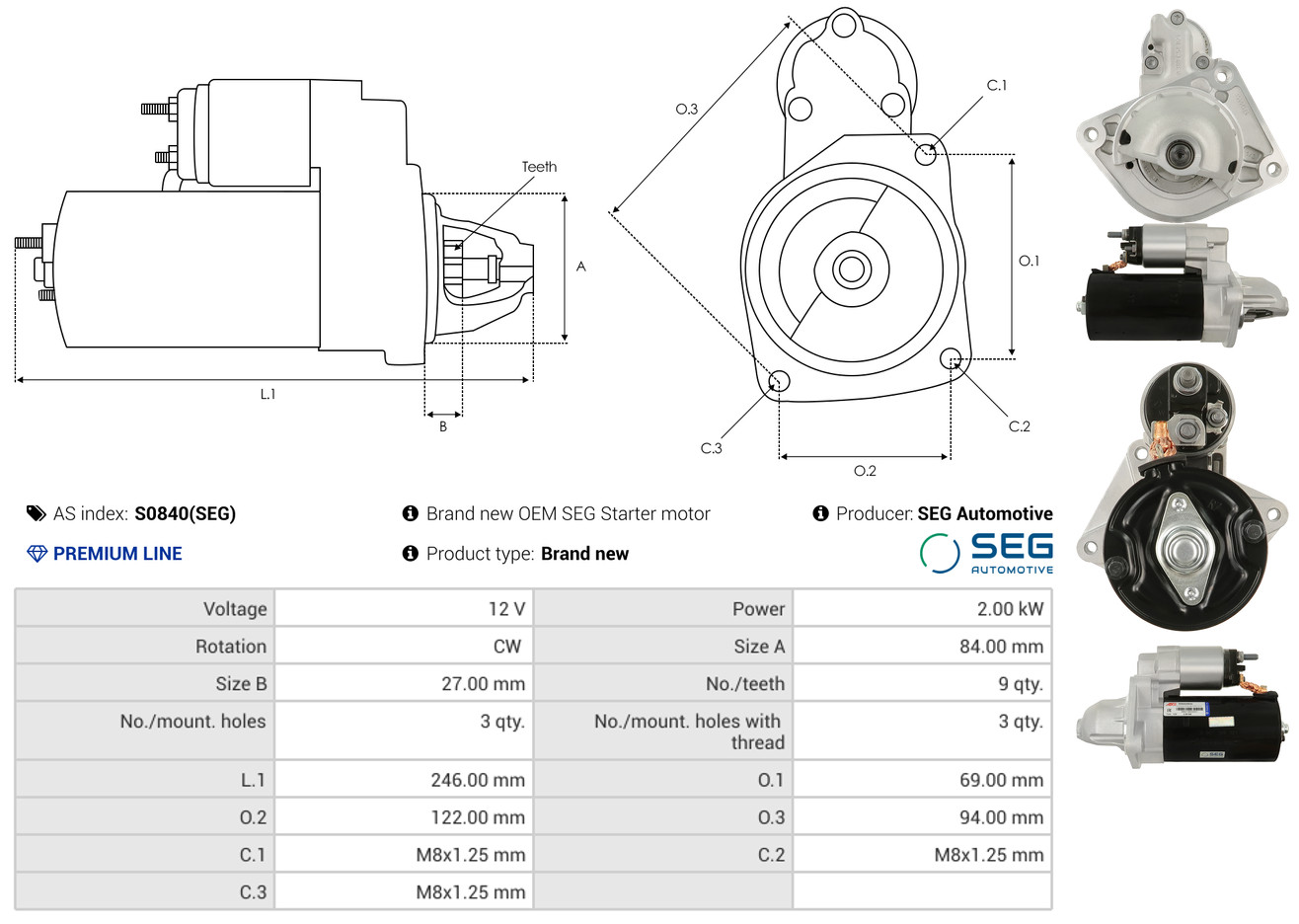 Alternator Regulator - ARE6027 AS-PL