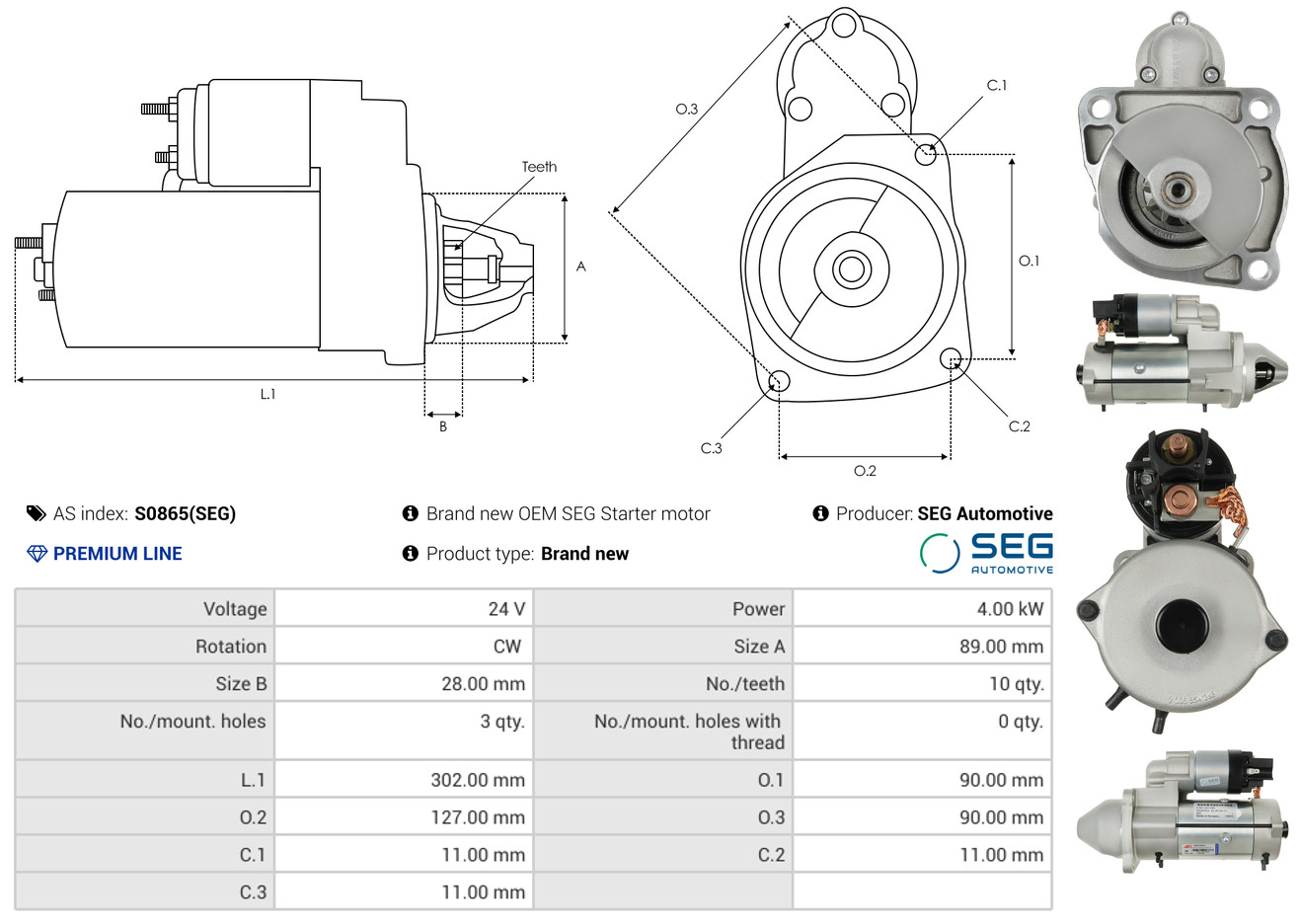 Freewheel Gear, starter - SD0044 AS-PL