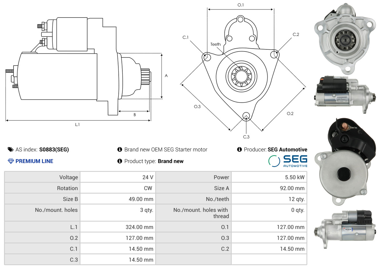 Freilaufgetriebe, Starter - SD0010 AS-PL