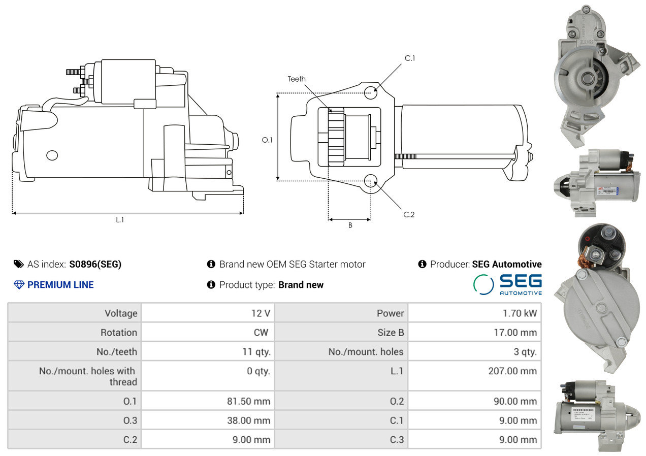 Alternator Regulator - ARE9006 AS-PL