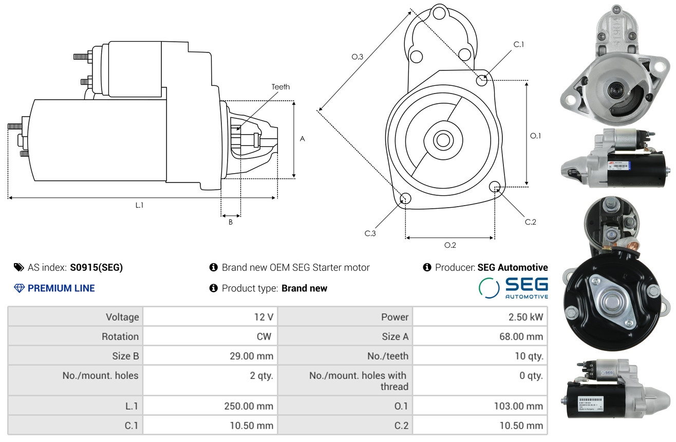 Starter - S0050 AS-PL
