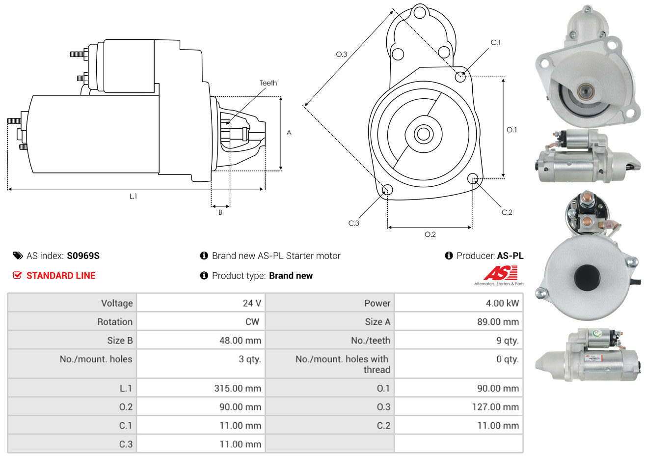 Starter - S0054 AS-PL