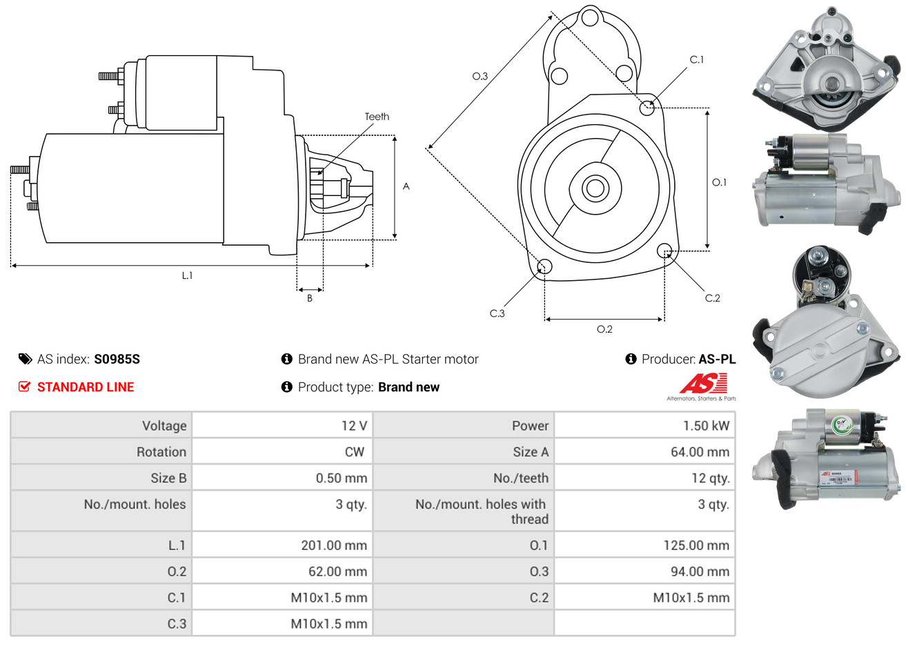 starteris - S4023 AS-PL