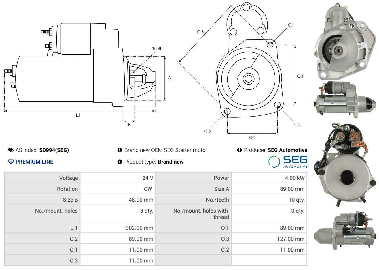 Freewheel Gear, starter - SD0045 AS-PL