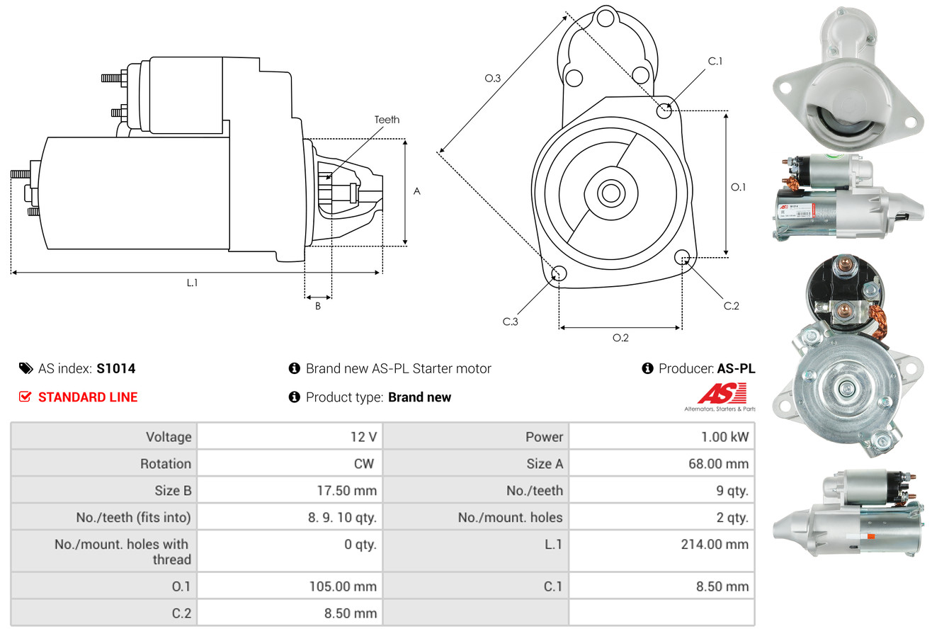 Starter - S1014 AS-PL