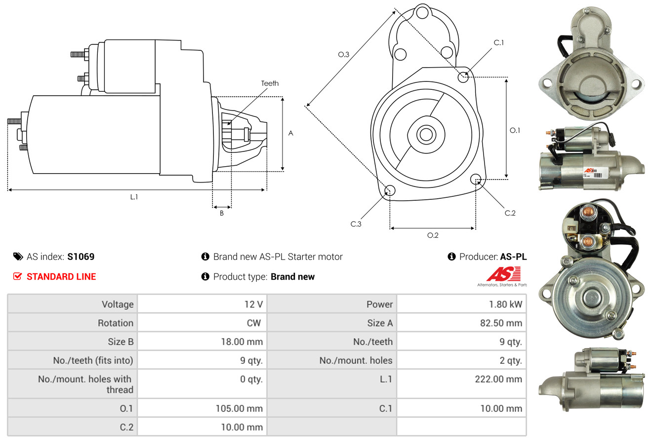Starter - S1069 AS-PL