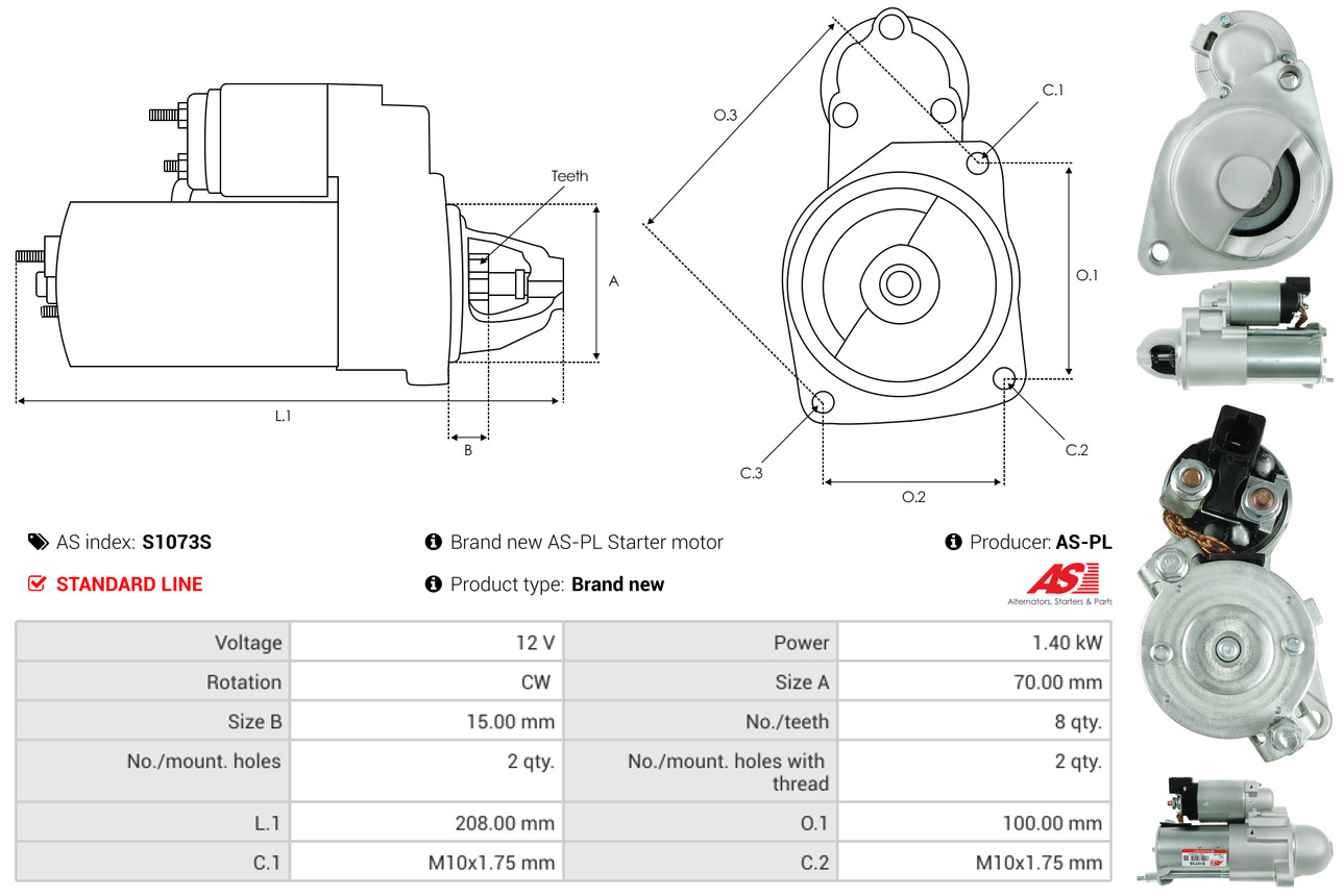 starteris - S1073S AS-PL
