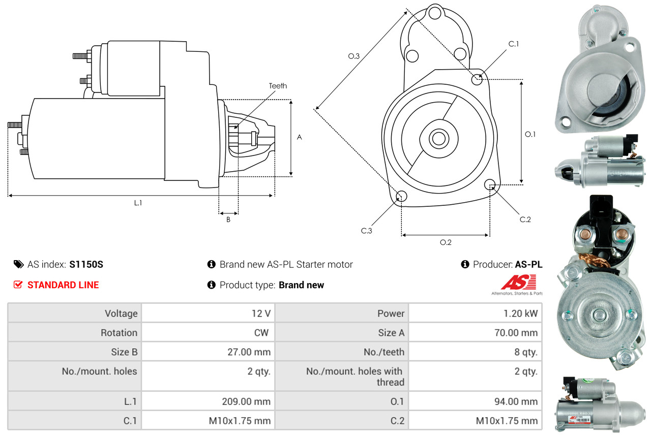 Starter - S1150S AS-PL