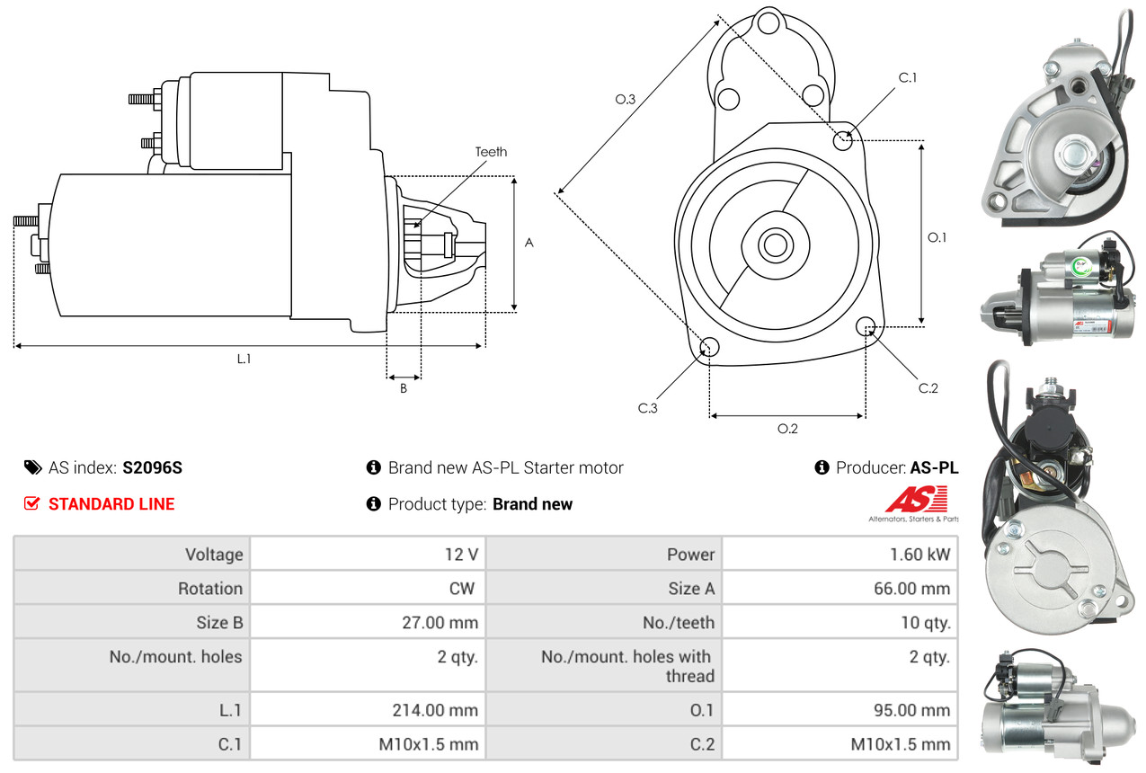 Starter - S2096S AS-PL