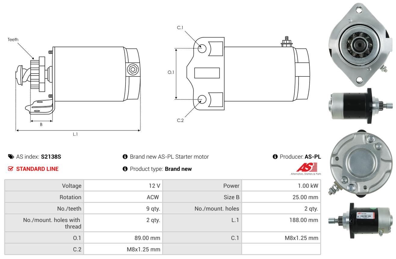 Armature, starter - SA5010 AS-PL