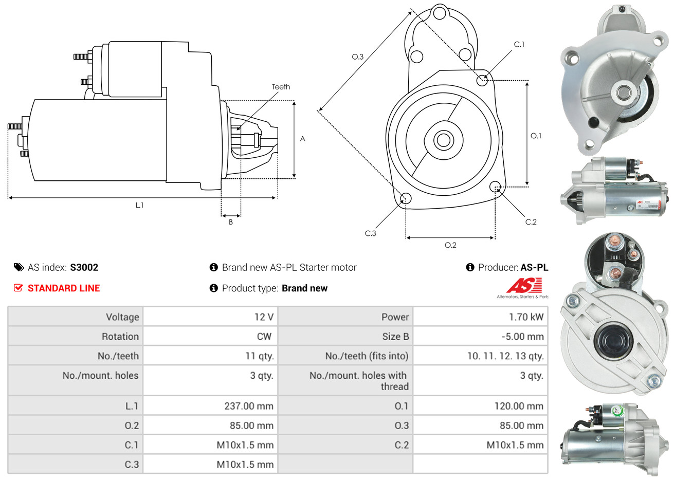 Starter - S3002 AS-PL