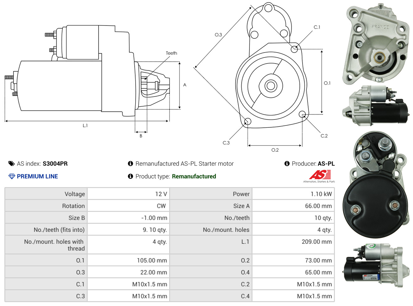 Starter - S3004PR AS-PL