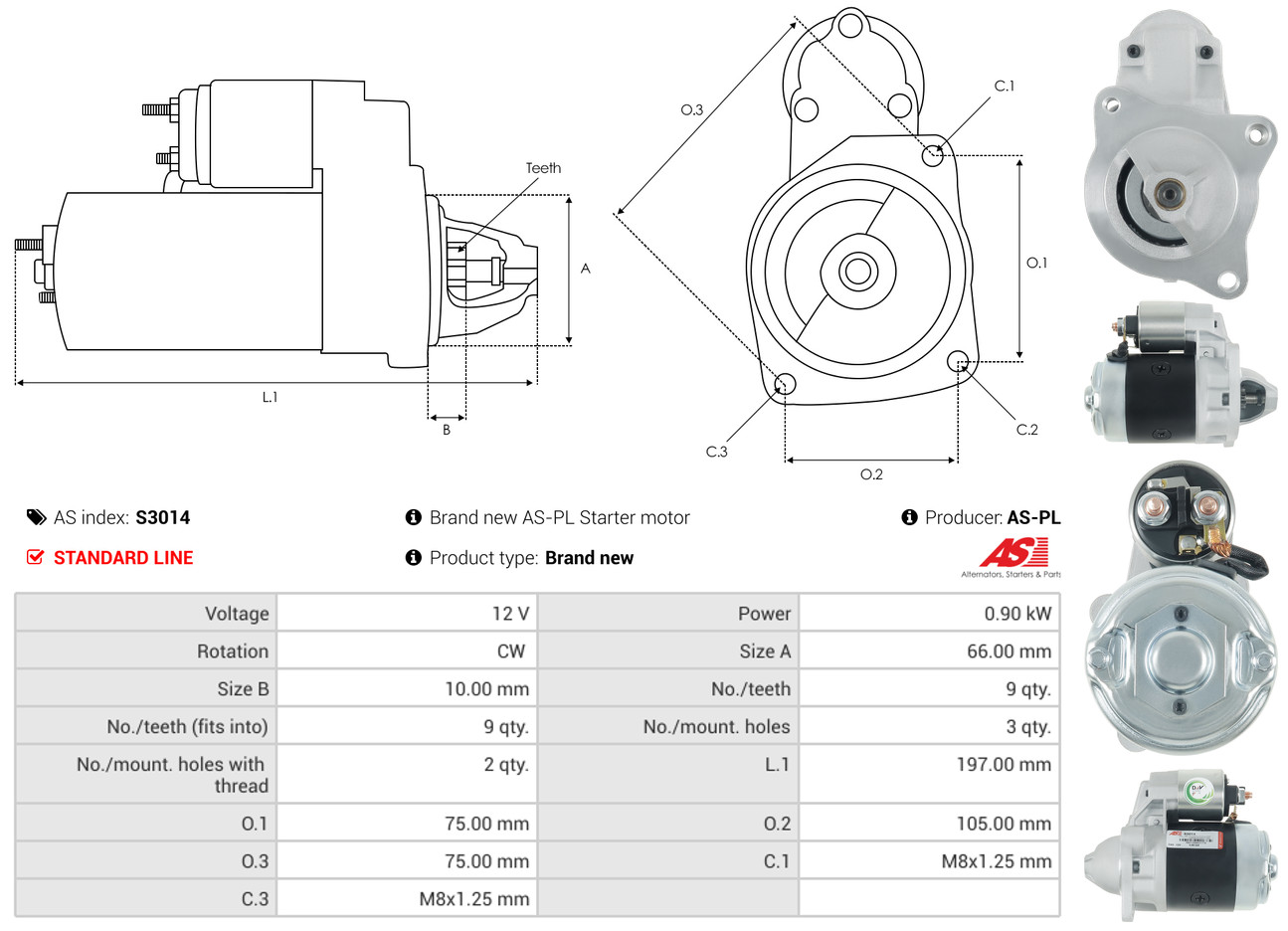 Starter - S3014 AS-PL