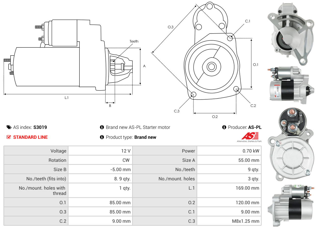 starteris - S3019 AS-PL