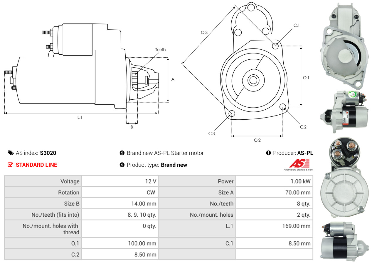 starteris - S3020 AS-PL