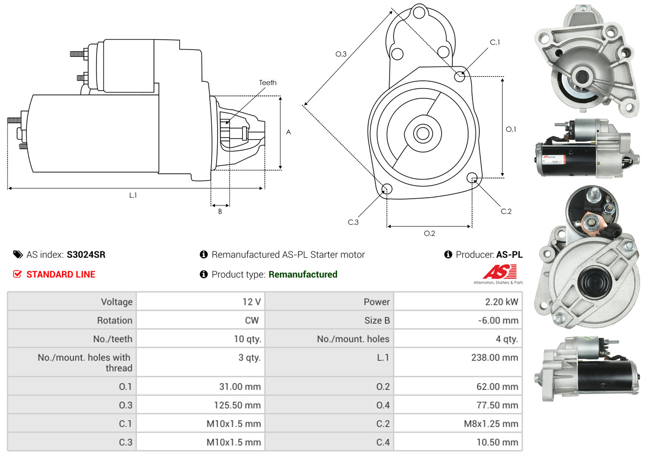 Starter - S3024SR AS-PL