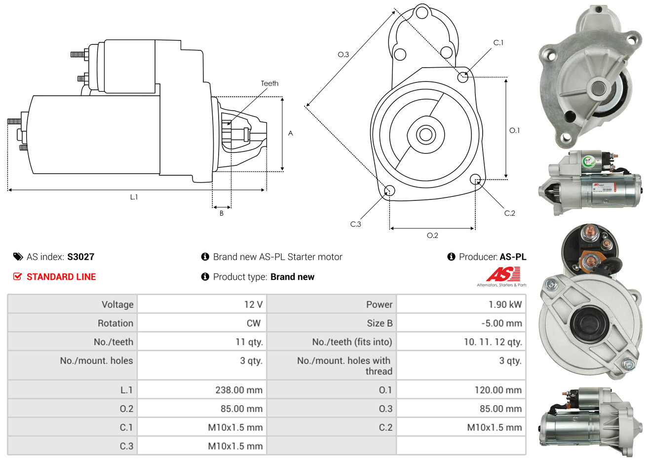 starteris - S3027 AS-PL