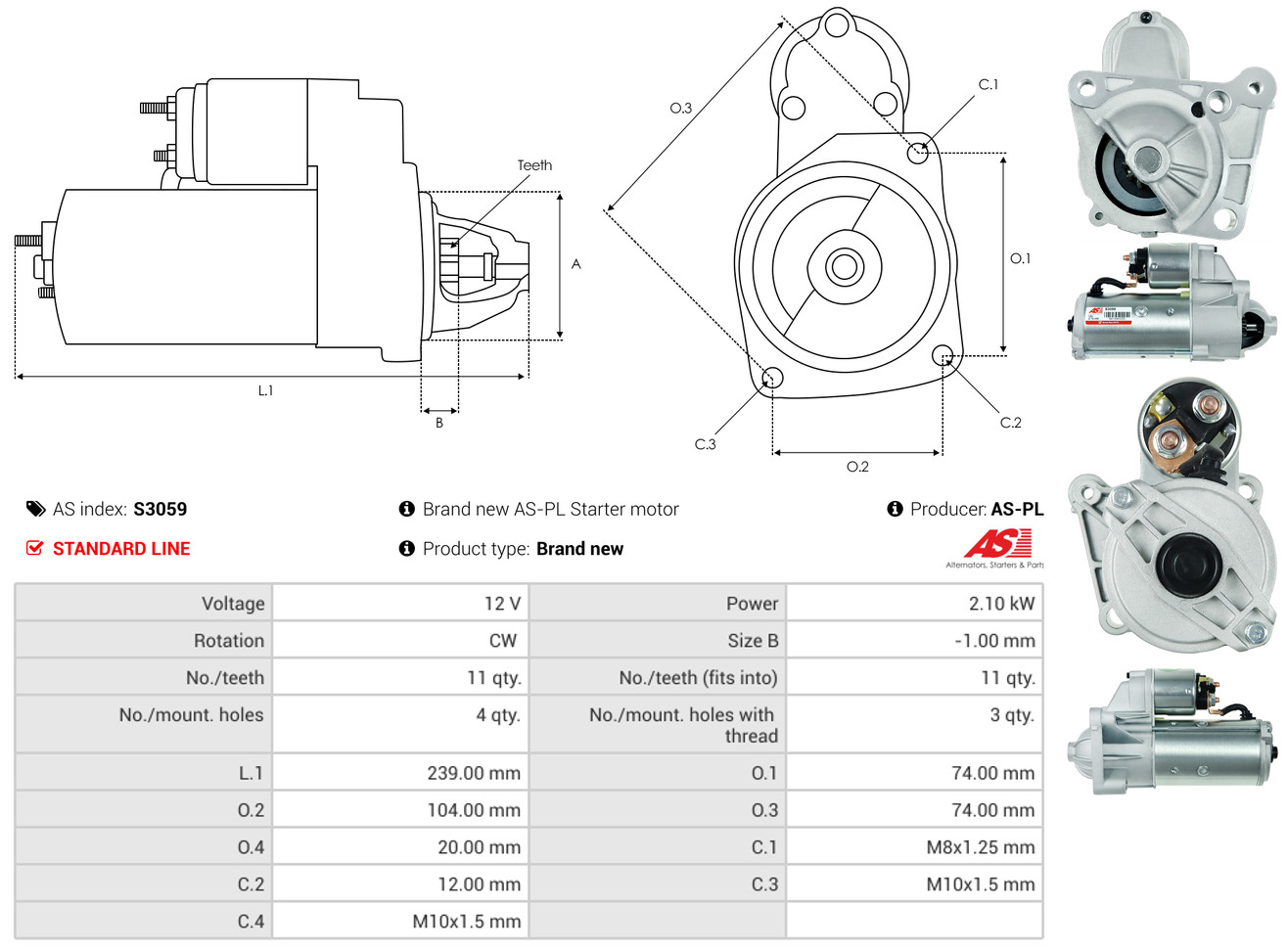 starteris - S3059 AS-PL