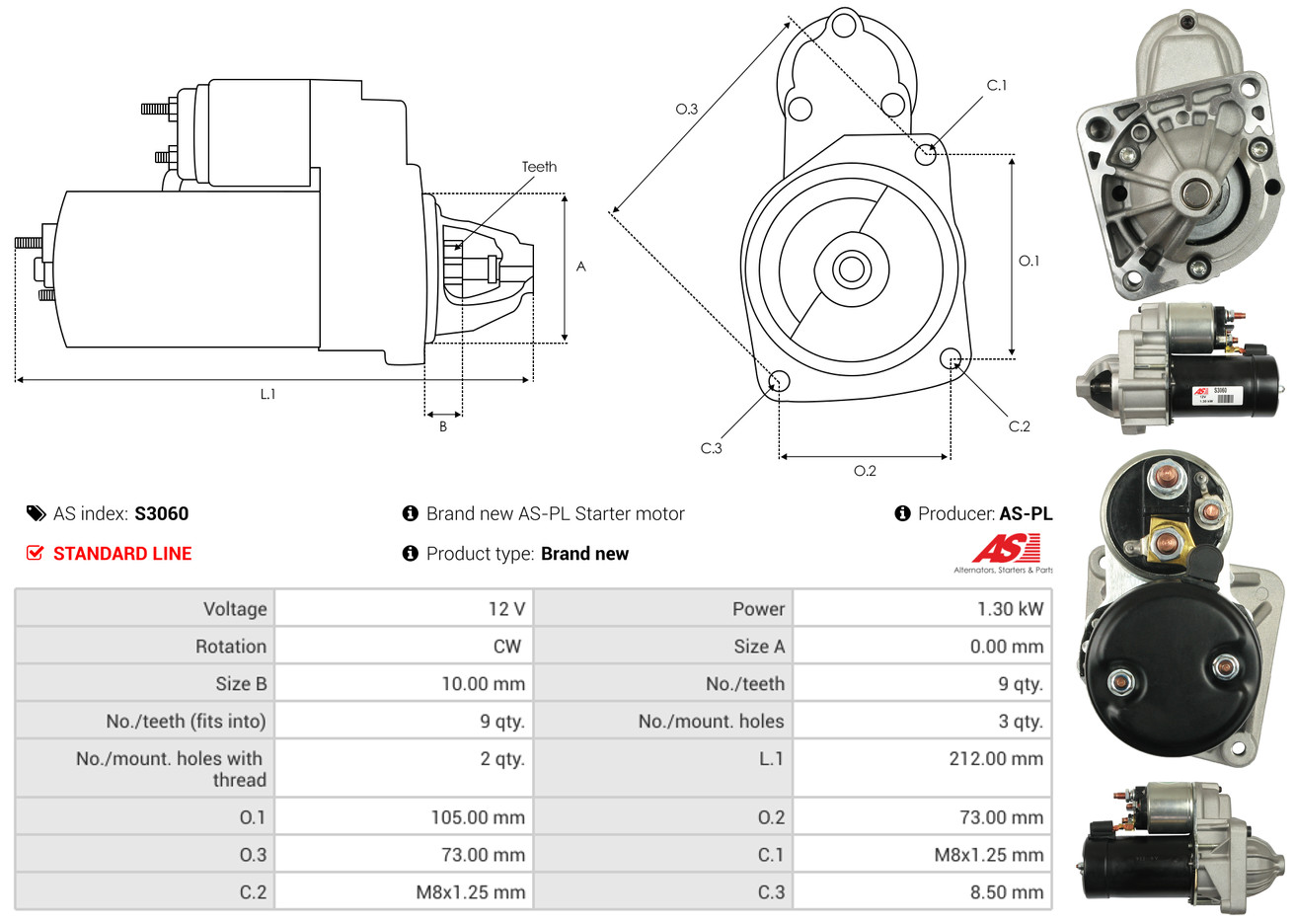 starteris - S3060 AS-PL