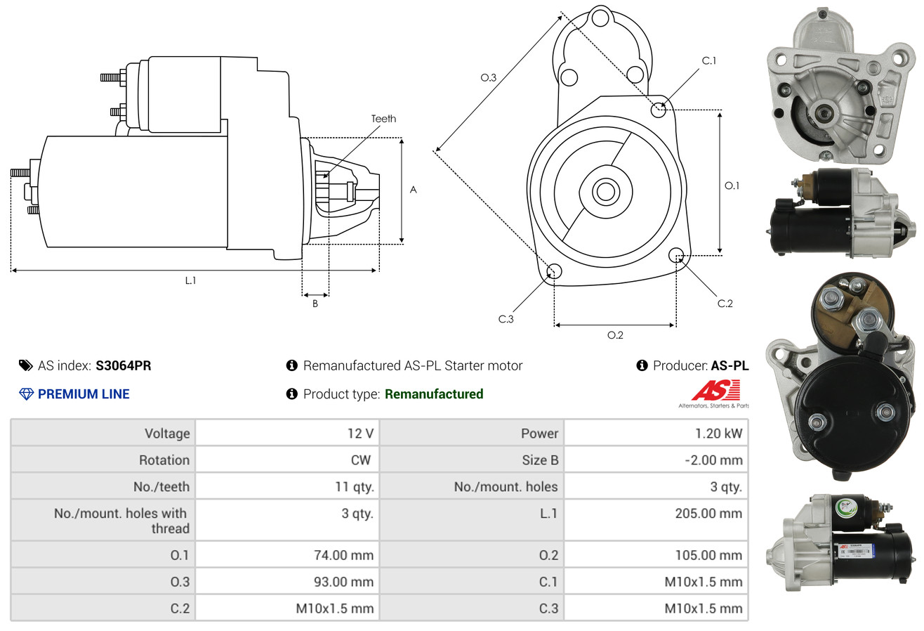 Armature, starter - SA6004 AS-PL