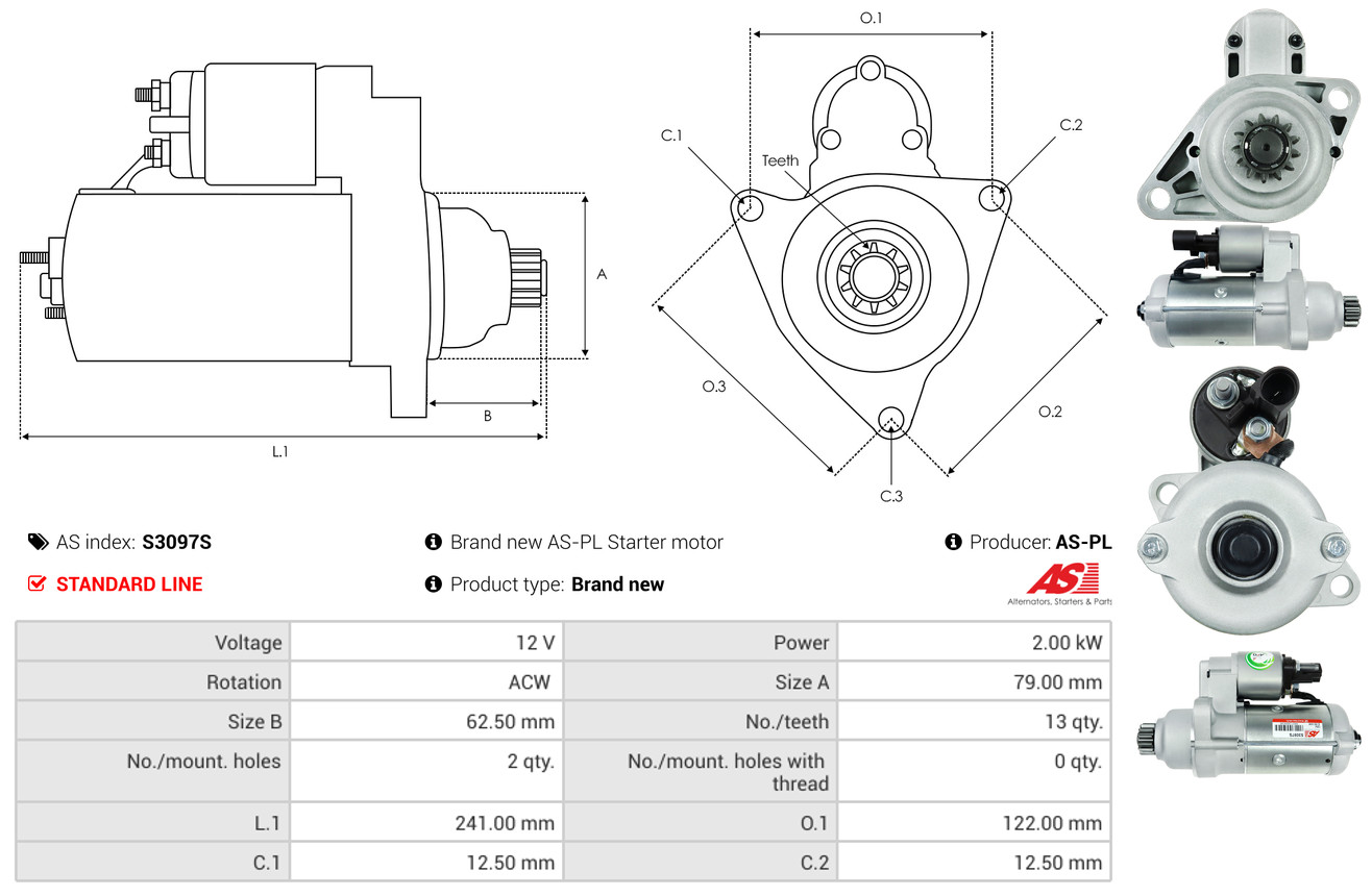 starteris - S3097S AS-PL