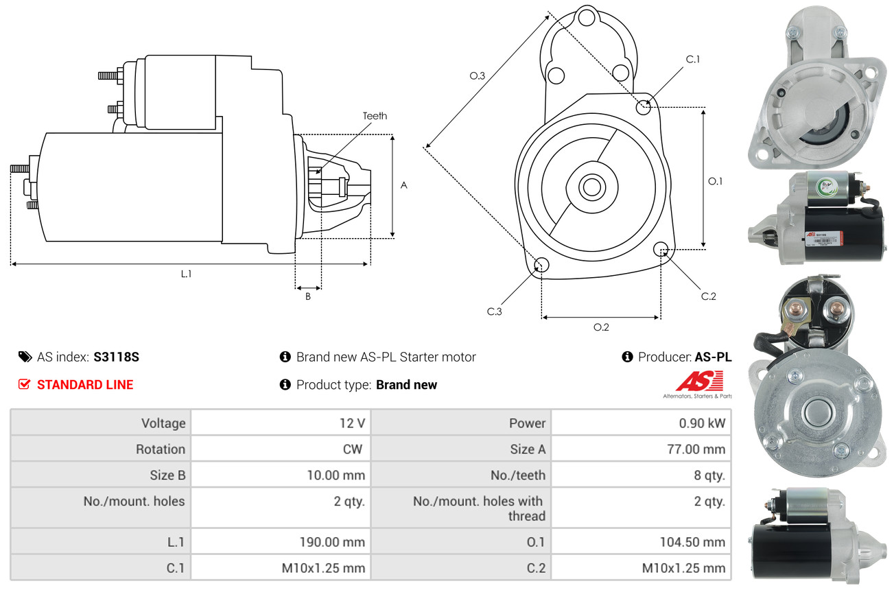 starteris - S3118S AS-PL